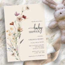 Baby shower fleur sauvage Boho