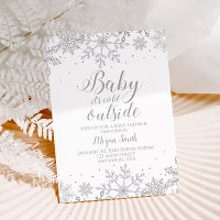 Baby Shower Flocon de Neige Paillettes Argent