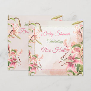 Invitation Baby shower floral