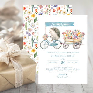 Invitation Baby shower Floral de printemps cultivé localement