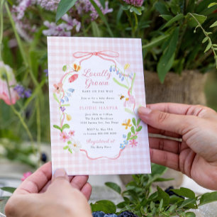 Invitation Baby Shower Floral de Printemps de Proximité