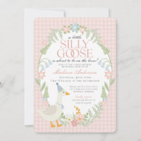 Baby shower Floral En vichy d'oie soie rose