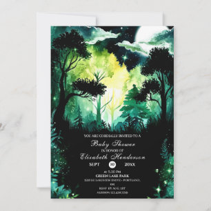 Invitation Baby shower forestier simple