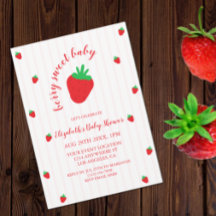 Baby Shower Fraises aux Fraises Sucrées