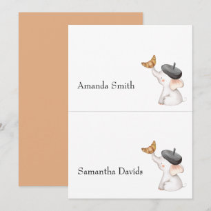 Invitation Baby shower français neutre pour les hommes et les