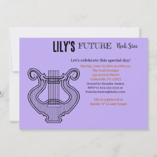 Invitation Baby shower Future Rock Star