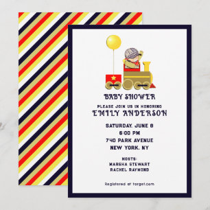 Invitation Baby shower Garçon