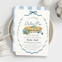 Invitation Baby Shower Garçon Cutie Pie Blueberry