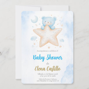 Invitation Baby shower garçon en espagnol