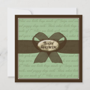 Invitation baby shower - Garçon ou fille