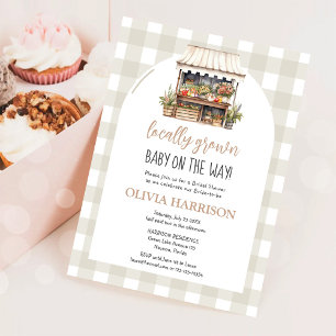 Invitation Baby Shower Genre Neutre de Produits Locaux