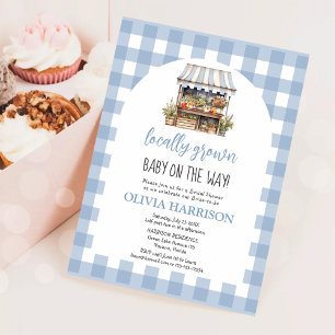 Invitation Baby Shower Genre Neutre et Produits Locaux