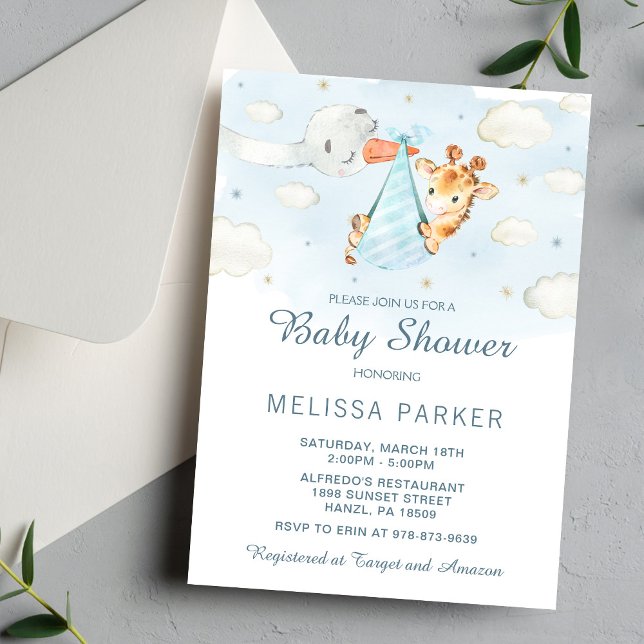 Invitation Baby shower Giraffe (Créateur téléchargé)