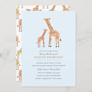 Invitation Baby shower Giraffe