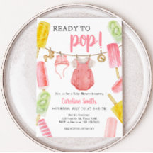 Baby shower Girl Popsicle