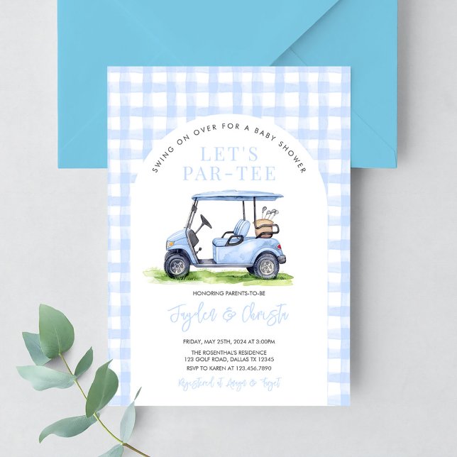Invitation Baby Shower Golf Let's Par-Tee Heure de Tée (Créateur téléchargé)