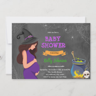 Invitation baby shower Halloween 