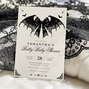 Invitation Baby shower Halloween vintage