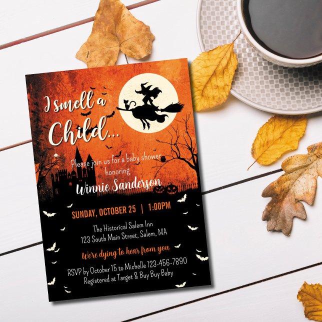 Invitation Baby shower Hocus Pocus (Créateur téléchargé)
