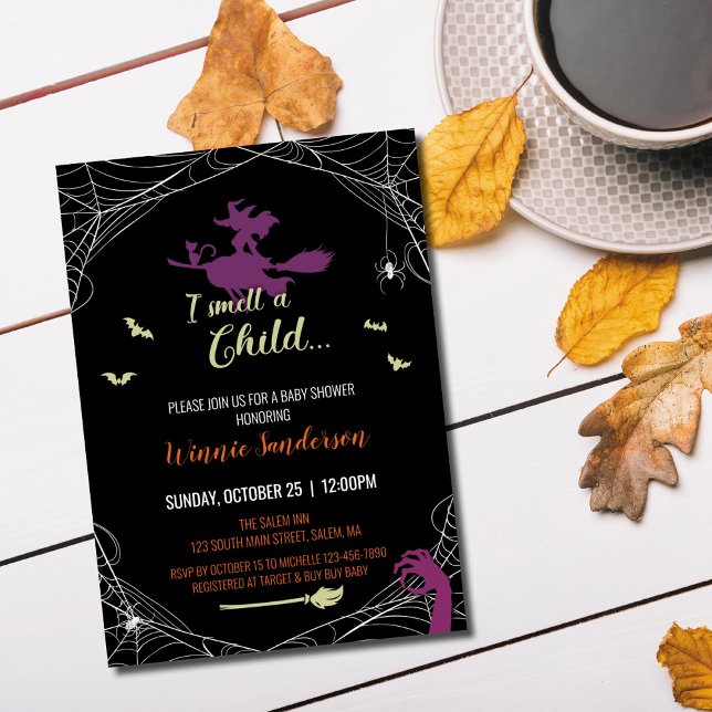 Invitation Baby shower Hocus Pocus (Créateur téléchargé)