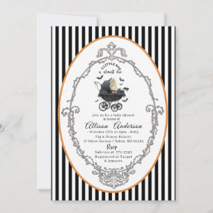 Invitation Baby shower Holloween Citrouille Little Boo