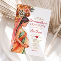 Baby shower indien de Seemantham Valaikassu Mère