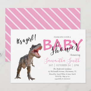 Invitation baby shower, Invitation fille