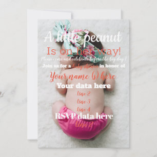 Invitation baby shower, Invitation rustique