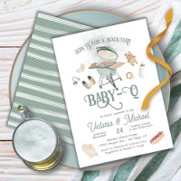 Baby shower jardin BBQ bébé-Q