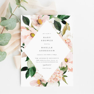Invitation Baby Shower Jardin Rougeoyant de Printe