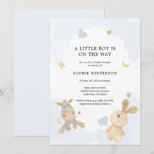 Invitation Baby shower Jouets doux mignons