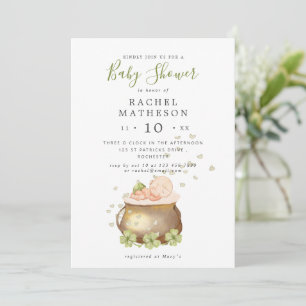 Invitation baby shower Jour de la Saint Patrick
