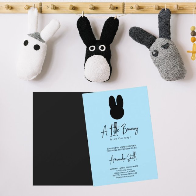 Invitation Baby shower Lapin d'eau (Créateur téléchargé)