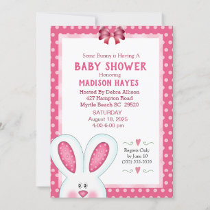 Invitation Baby shower lapin mignon lapin