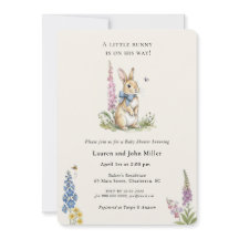 Baby-Shower Lapin Vintage Unisexe
