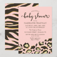 Baby shower Leopard Spots & Tiger Stripes