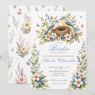 Invitation Baby Shower Little Birdie