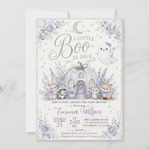 Invitation Baby Shower Little Boo Spooky