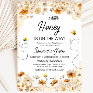 Invitation Baby Shower Little Honey