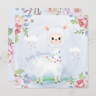 Invitation Baby shower Llama/Alpaca