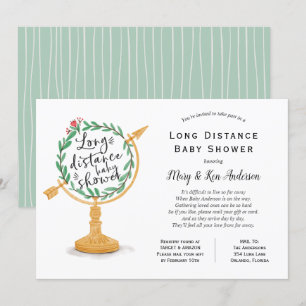 Invitation Baby shower longue distance par courrier