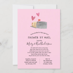Invitation Baby shower longue distance par courrier