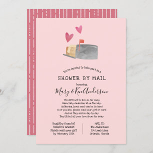 Invitation Baby shower longue distance par courrier