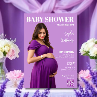 Invitation Baby Shower Magazine Cover