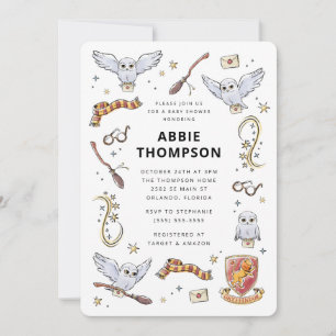 Invitation Baby-shower Magique d'Hedwige