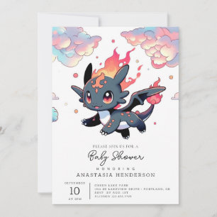 Invitation Baby shower magique Dragon