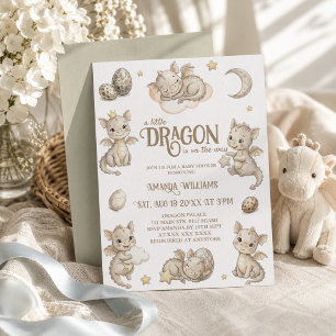 Invitation Baby Shower Magique du Petit Dragon