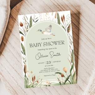 Invitation Baby shower Mallard Duck
