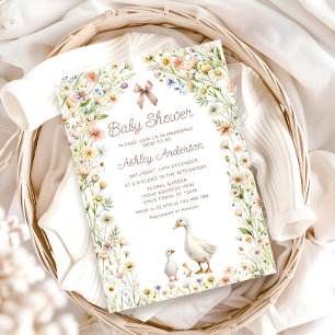 Invitation Baby shower Mama et Little Gosling Boho