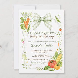 Invitation Baby-Shower Marché de Producteurs Locaux